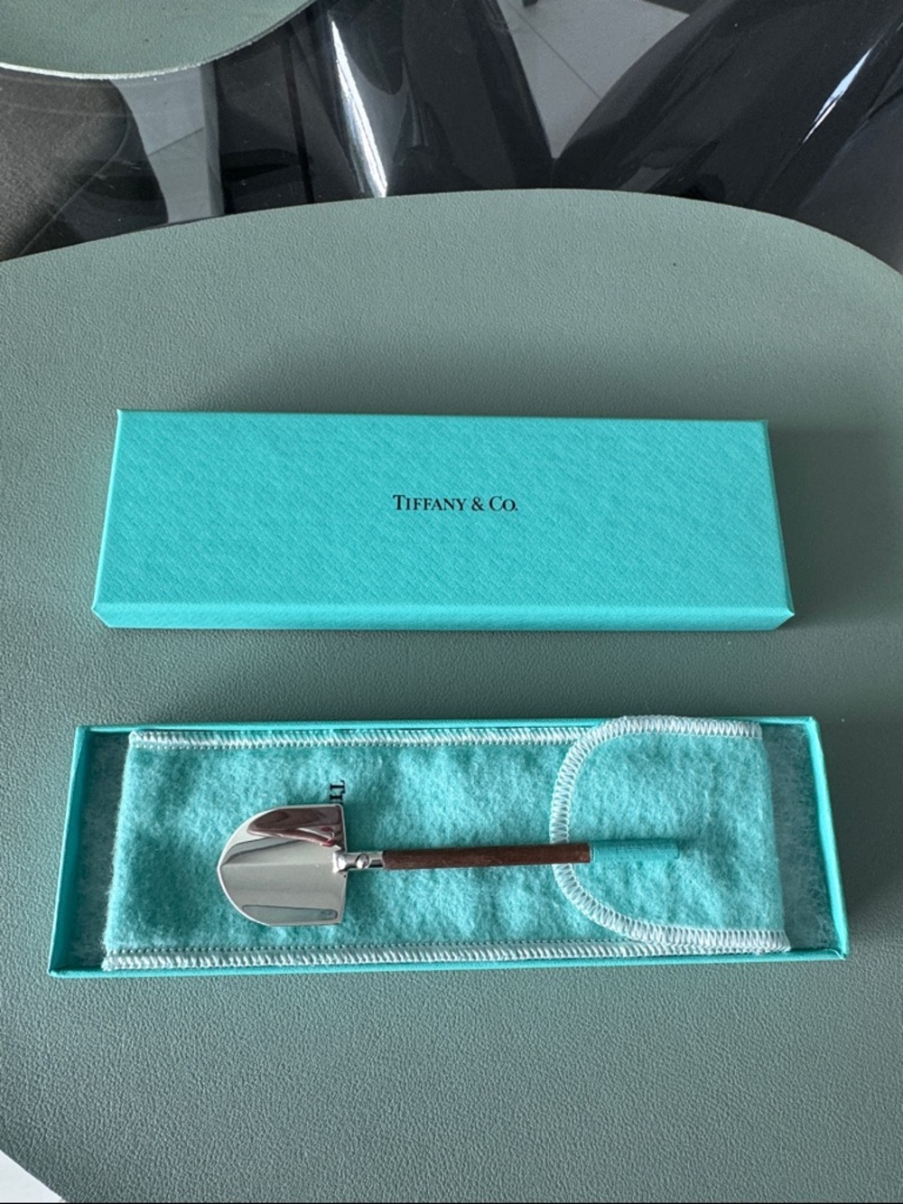 Tiffany & Co Sterling Silver Mini Shovel Spoon, Limited Edition, New in Box